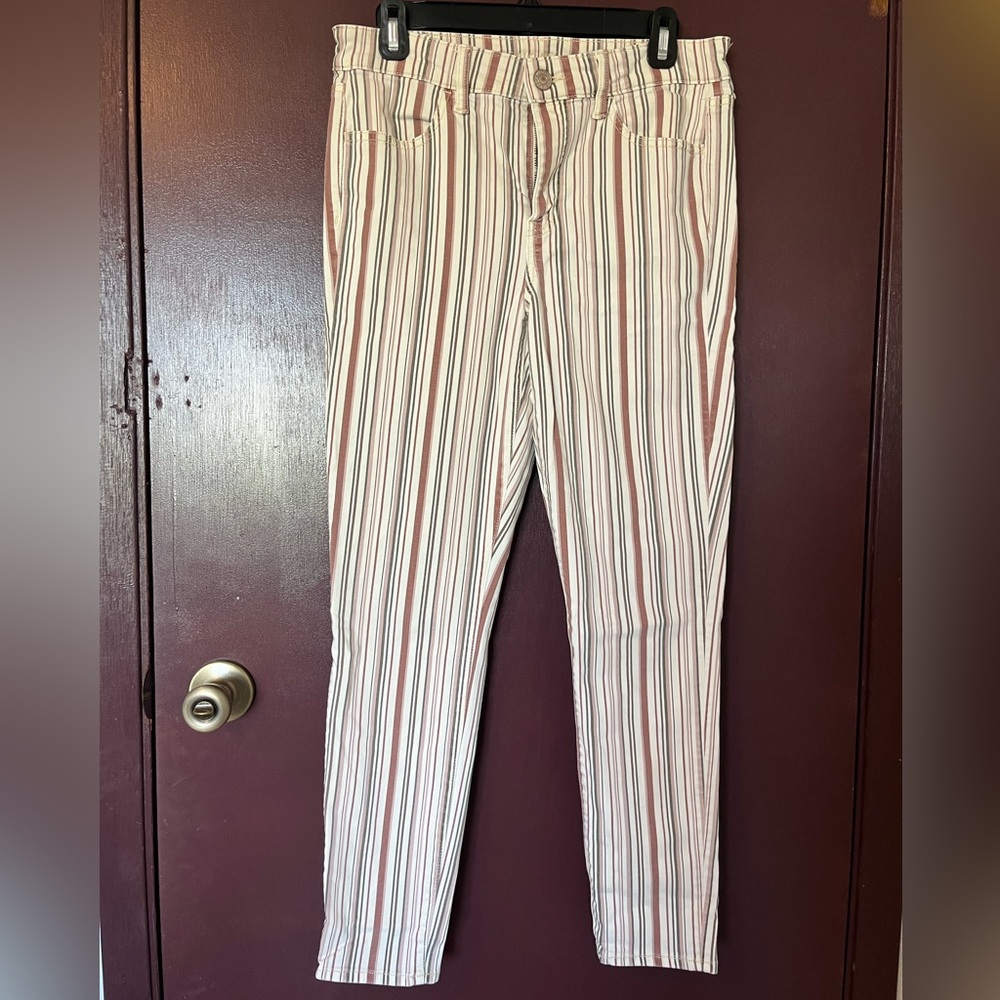 American Eagle Striped Pants Next Level Stretch size 10